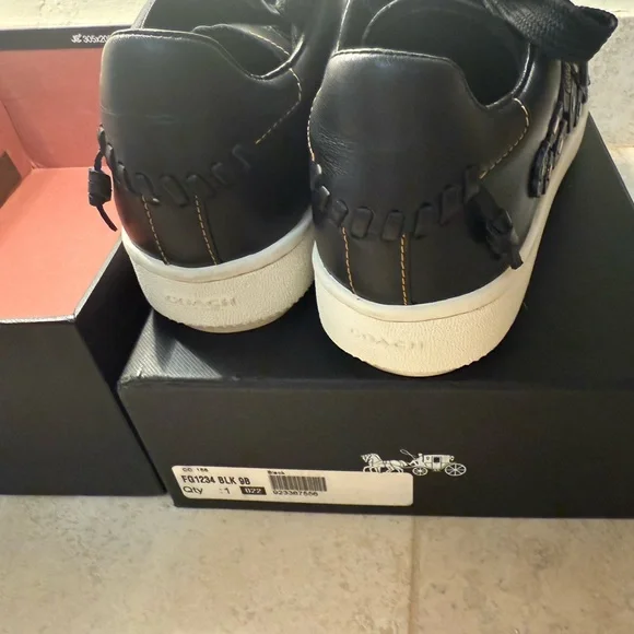 Coach Black Tea Rose Sneakers - Picture 7 of 10